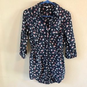 🍁LAST DAY 10/30🍁Floral&Dot Pearlsnap Top